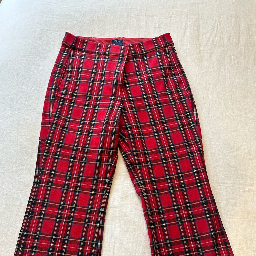 J. Crew Tartan Kelsey Flare Pant